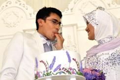 gambar perkahwinan majlis resepsi ashraf muslim dan dayana