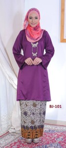 bj101 diskaun baju kurung pahang kain batik lipat purple ungu online murah